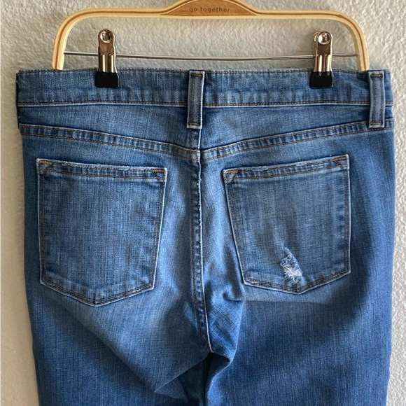 J.Crew Midrise Toothpick Distressed Stretch Women’s Denim Jeans Size 27 - Picture 6 of 12